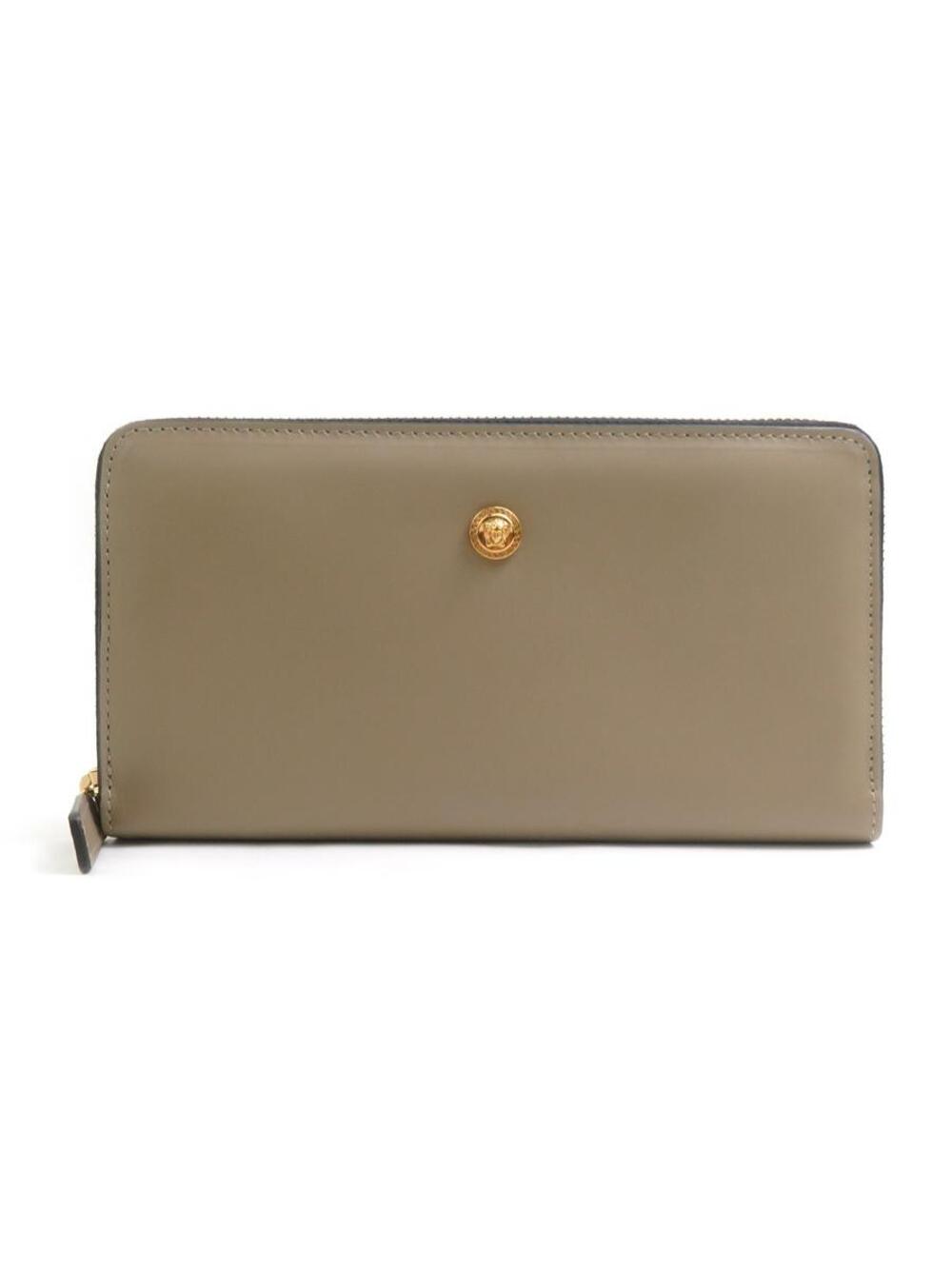 Auth Versace Zip Around Long Wallet #280417V24B